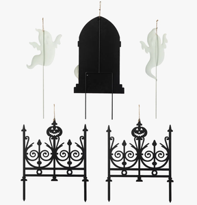 Selección Destacada <span class=keywords><strong>de</strong></span> Halloween: Paquete <span class=keywords><strong>de</strong></span> 6 Estacas Metálicas Colgantes para Jardín con Diseño <span class=keywords><strong>de</strong></span> Rata Esqueletizada y Lápida Negra, para Exhibición Complementaria del Doctor <span class=keywords><strong>de</strong></span> la Peste - Product Image 4
