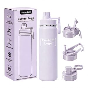 Custom Logo BPA Free 18/8 Stainless Steel 24oz 750ml Double Wall Vacuum Insulated <b>Water</b> Flask Wide Mouth <b>Water</b> <b>Bottle</b> for Travel - Product Image 1