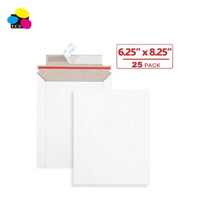 Trung Quốc Nhà Cung Cấp 6.25X8.25 Inches Tự Con Dấu Tài Liệu Hình Ảnh Bưu Phẩm 25 Gói Các Tông Màu Trắng Phong Bì Để Bảo Vệ Tài Liệu - Product Image 1