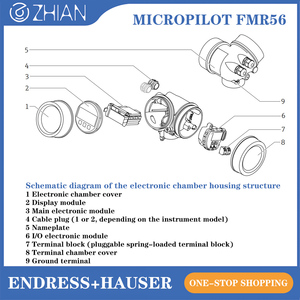 Radar de Medición de Nivel Endress+Hauser, Sensor de Nivel Radar E+H FMR56, Medidor de Nivel Radar - Product Image 2