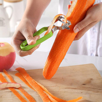 Fabrieks-OEM groothandel keuken gadgets fruit- en groentegereedschap PP handvat roestvrij staal Y-vormige aardappel mango ui schiller