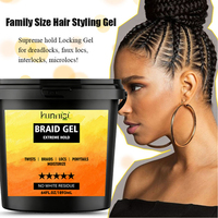 Gel Coiffant Herbal Non Gras Loc N Twist Fixation Forte Cire Coiffante pour Bords Gel Cheveux Tressés Scintillant