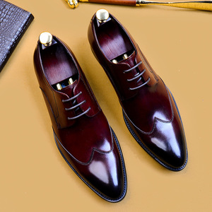 2026 New Original Men's Business Casual Leather <b>Shoes</b> - Pointed Toe, Low Heel, British Style Men's Formal Single <b>Shoes</b> - Product Image 1