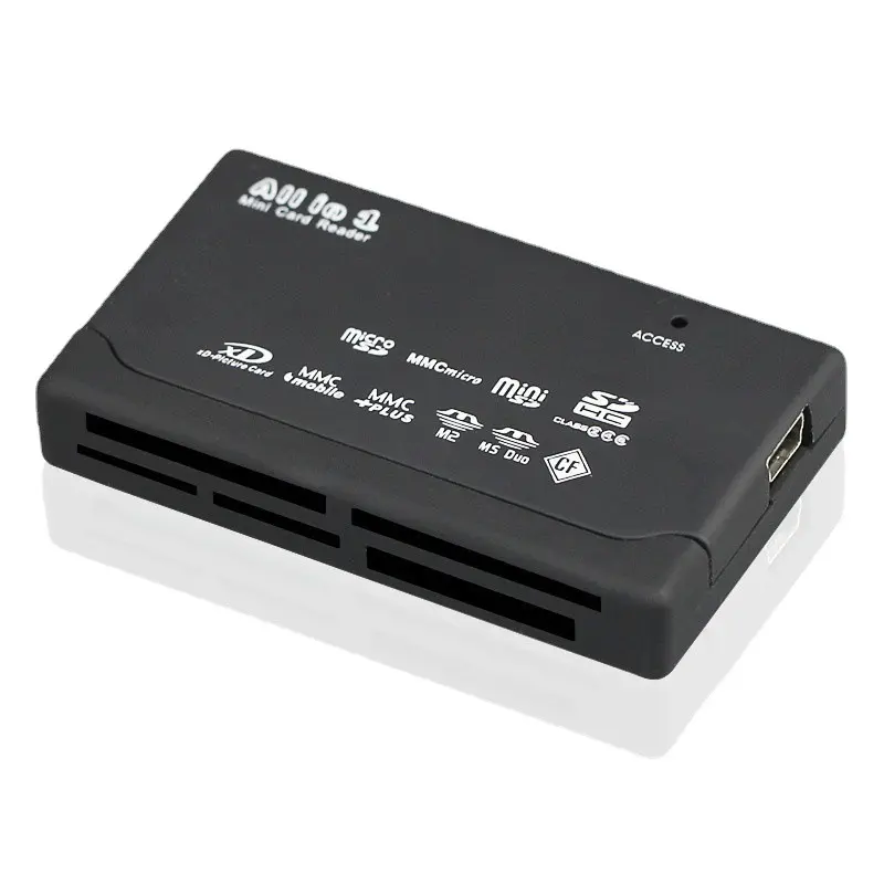 Lettore di schede All In One supporto adattatore per lettore di schede SD USB 2.0 TF CF SD Mini SD SDHC MMC MS XD