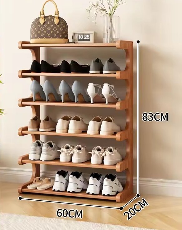 6 niveles, 60 cm de largo [capacidad para 13 pares de zapatos]