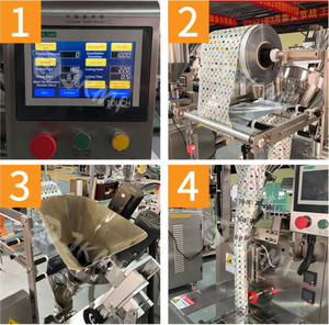 Máquina automática de alta velocidad para envasar en bolsas verticales detergente, leche, harina, café, especias y polvo para fabricantes - Product Image 4
