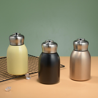 Bouteille d'eau isotherme portable en acier inoxydable de 300 ml pour enfants, design mignon, avec anneau de levage, pour usage extérieur