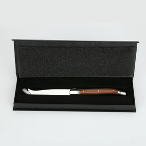 <span class=keywords><strong>Couteau</strong></span> à fromage <span class=keywords><strong>Laguiole</strong></span> à lame fixe écologique en acier inoxydable 3cr14 avec manche en bois de rose, épandeur de beurre, trancheur, compatible lave-vaisselle - Product Image 3