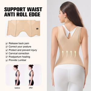 Nouveau design 2026 : Gaines amincissantes <span class=keywords><strong>pour</strong></span> femmes, Corsets de modelage corporel <span class=keywords><strong>pour</strong></span> ventre plat, Gaines colombiennes - Product Image 4