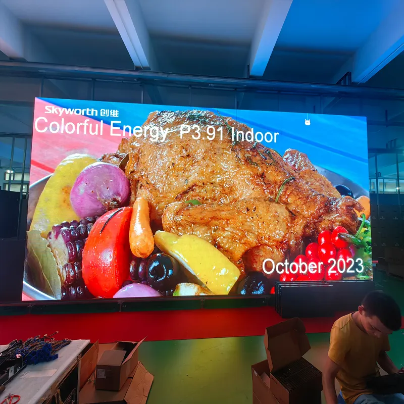 Oktober 2023 P3.9 dalam ruangan layar penuh warna 500*500mm Led Video dinding HD layar LED