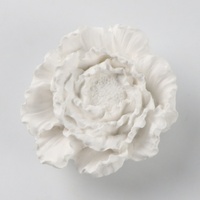 Diffuseur d'huiles essentielles pour la maison, clip de ventilation de voiture en céramique parfumée, fleur de pivoine en porcelaine, parfum en plâtre, aromathérapie