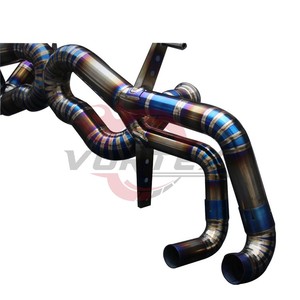 ท่อไอเสียไทเทเนียม Vortex สำหรับ LP610-4 Lamborghini Huracan LP580-2เผาท่อตรงสีฟ้า catback ท่อคู่ X - Product Image 5