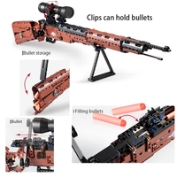 Cada C61010 653pcs SWAT WW2 Arme Desert Eagle Submachine Modèles Pistolet Briques Militaires Pistolet Jouets Blocs de Construction Ensembles