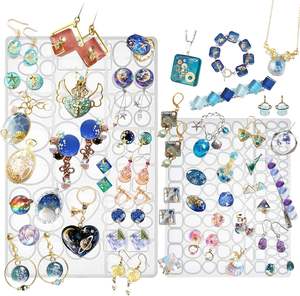 Stampo in Silicone per Gemme Cabochon 3D con 2 Vassoi per Resina Epossidica, Creazione di Gioielli, Moldes De Resina - Product Image 6