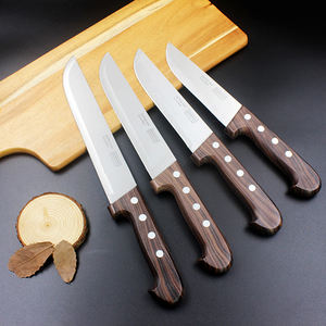 مصنع الصين سكين الشيف الفولاذ المقاوم للصدأ مع مقبض طلاء الخشب الحبوب سكين المطبخ نوعية جيدة تقطيع اللحم سكين - Product Image 5