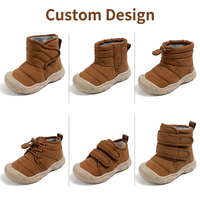 Bottes de neige pour enfants unisexes, imperméables, antidérapantes, chaudes, avec fermeture à boucle et fermeture éclair, doublure en fourrure pour les activités de plein air par temps neigeux