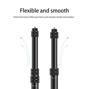 Ausziehbarer Selfie-Stick aus Aluminiumlegierung mit Schrumpfgriff, geeignet für <span class=keywords><strong>Insta360</strong></span> One <span class=keywords><strong>RS</strong></span> / X2 / X3 / X4 / X5 - Product Image 6