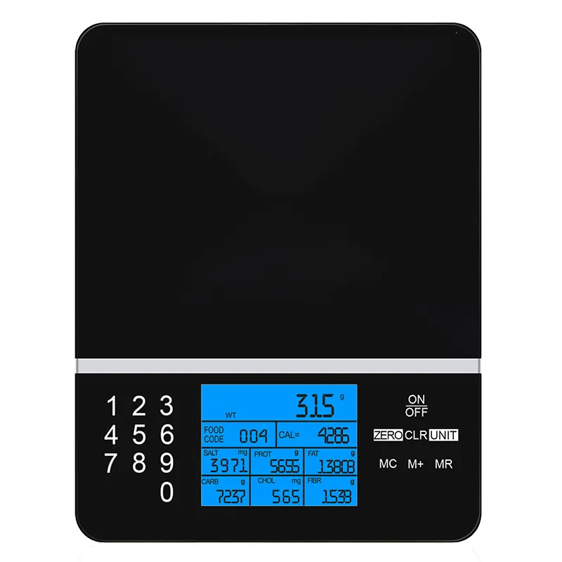 J & R Calorias Controle Porção Perda De Peso Smart Kitchen Diet Pesando Valores Nutricionais Escala Alimentar com Calculadora Nutricional