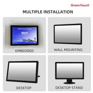 จอแสดงผลแบบสัมผัสแบบเปิดเฟรมไร้พัดลมขนาด <span class=keywords><strong>22</strong></span> นิ้ว คอมพิวเตอร์ควบคุมอุตสาหกรรม Windows กันฝุ่นและกันน้ํา - Product Image 3