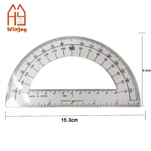 角度量角器通用180度大量角器15厘米学校办公用品数学量角器标尺