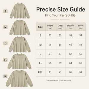 Premium <b>Men</b> 425G Heavyweight Cotton Long Sleeve Tee Solid Color Crewneck Drop Shoulder Casual Top Custom OEM Supplier Wear - Product Image 5