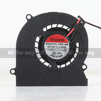 Kipas Pendingin Sunon 5V 24V 48V DC 12V 0.90W AC EC 5010 50X50X10MM 5CM Turboblower Perekam Video Senyap 2-kabel EF50101S2-C00C-A99