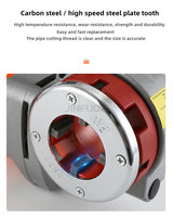 Taraudeuse électrique en alliage durable avec 4 tarauds pour les travaux de réparation de plomberie quotidiens