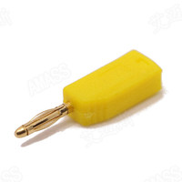 25.206 AMASS Prise banane rectangulaire mâle 2,0 mm en cuivre pur plaqué or, boîtier PA, indice de protection IP20, tête de lanterne, résiste à 10A