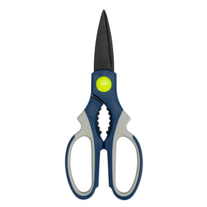 <b>Kitchen</b> <b>Shears</b> Stainless Steel Blue Gray Straight Head For Home Use Meat Fish Cutting - Product Image 4