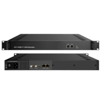 Modulateur IP QAM 48-en-1, 1536 entrées IP, 48 porteurs QAM, 2 sorties RF, MER≥40dB, 1U, Gestion Web, HZY-3348D