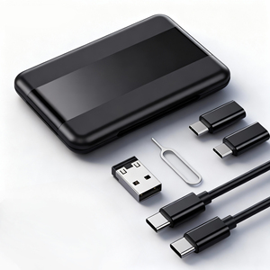 Set Multifunzionale all'Ingrosso: Cavo USB 60W 3A, Scatola Portacavi, Kit di Ricarica Rapida 5 in 1, Supporto per Telefono e Set di Adattatori - Product Image 1