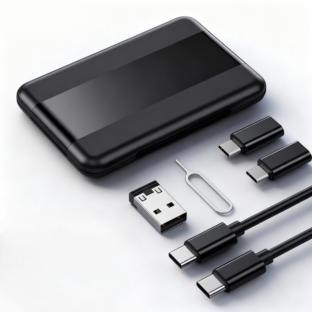 Wholesale Multifunctional 60w 3A USB Data Cable Storage Box Fast Charge 5 in 1 Charging Cable Kit Phone Holder Adapter Set