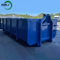 RNKJ Conteneur de gestion des déchets de construction municipale robuste, étanche, couleur personnalisée, bac à déchets à crochet de levage (Roll-Off Dumpster)