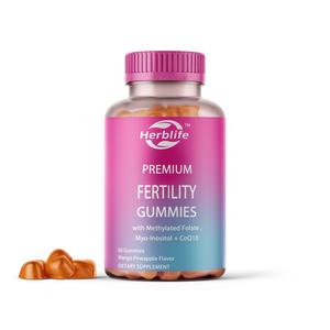 Gomitas de Fertilidad OEM/ODM para Mujeres, Sabor Piña y Mango, Mioinositol, CoQ10, Folato, Zinc, Vitamina D, Suplemento de Vitamina B6 y B12 - Product Image 1