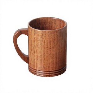 Handcrafted Wooden Coffee <b>Cup</b> Sustainable Wood Mug Factory Direct Supply Natural Wood Coffee Mug <b>Reusable</b> Handmade Wooden - Product Image 1