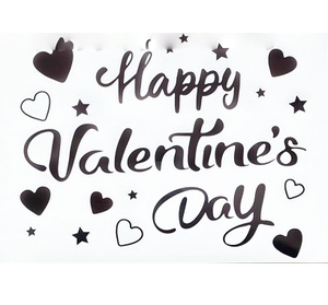 Adesivi autoadesivi a palloncino Bobo di san valentino adesivi a palloncino trasparente di san valentino - Product Image 5