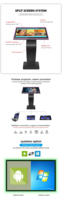 Kiosco Interactivo con Pantalla Táctil de 32 Pulgadas para Juegos de Casino, Decoración con Tira LED, PC Todo en Uno, Kiosco Táctil para Casino, Conexión Plug-and-Play