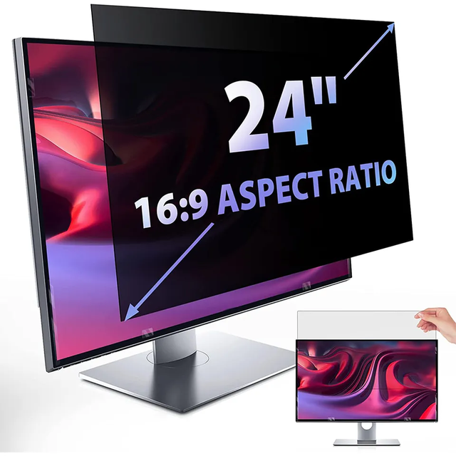 MIT [Made in Taiwan] Low Tariff to USA Anti Glare Privacy Filter Monitor Privacy Film Removable Anti Peep Protective Film 13-24"