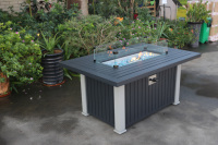Table de foyer rectangulaire de 52 "x 35"/mobilier d'extérieur/foyer au gaz propane