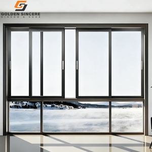 GS Wholesales Powder Coated Aluminum Sliding <b>Window</b> with Tempered Glass for Villa and Apartment - Product Image 4