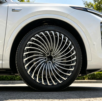 Jantes forgées concaves LK 22 pouces 5x120 à déport profond, finition noir mat, ajustement décalé pour L-i A-uto L7 L8 Stanced