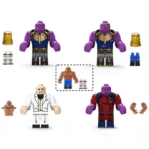 CR009-CR012 ünlü film karakterleri Thanos plastik bloklar yapı blok oyuncaklar erkek çocuklar için