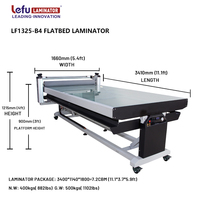 Laminateur à plat pneumatique manuel à format large LF1325-B4 certifié CE, 220V/110V, table d'application