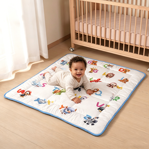 <span class=keywords><strong>Tapis</strong></span> de jeu personnalisé pour bébés, <span class=keywords><strong>tapis</strong></span> d'éveil ABC pour nourrissons et tout-petits, <span class=keywords><strong>tapis</strong></span> puzzle pour parc et sol, éducatif et pliable - Product Image 2