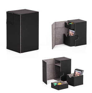 MIO 100 + Logo personnalisé Pu Card TCG Deck Box Ultimate Guard Graded Plastic pour Commander <span class=keywords><strong>Yugioh</strong></span> Vault Drawer for Storage <span class=keywords><strong>Play</strong></span> - Product Image 2