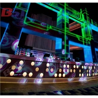Personnalisé Moderne Discothèque Pub Bar Comptoir Lumineux Led Bar à Vin Design Commercial Bar Meubles