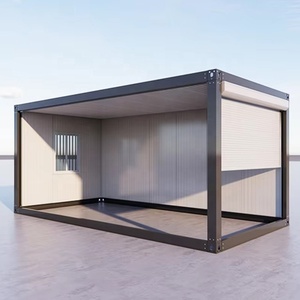 Conteneur mobile de stockage 20ft 40ft, 30ft étanche, moderne, préfabriqué en panneaux sandwich, 10ft, pour garage 2 voitures, bureau, bâtiment, chambre - Product Image 5