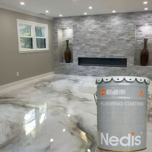 High-Gloss Waterborne Epoxy Colored Sand Self-Leveling Garage Cement Driveway Epoxy Resin Colored Color Sand Epoxy Floor <b>Paint</b> - Product Image 1