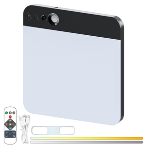 Plafonnier LED rechargeable à détecteur de mouvement avec télécommande sans fil, lumière intelligente à piles, 3 températures de couleur, lumière activée par le mouvement - Product Image 1