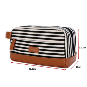 Sac de maquillage/sac de rangement en toile patchwork, sac à main pour maquilleuse professionnelle, sac de voyage grande capacité pour femme - Product Image 2